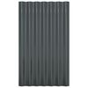 vidaXL 12 db antracitszürke horganyzott acél tetőpanel 60x36 cm