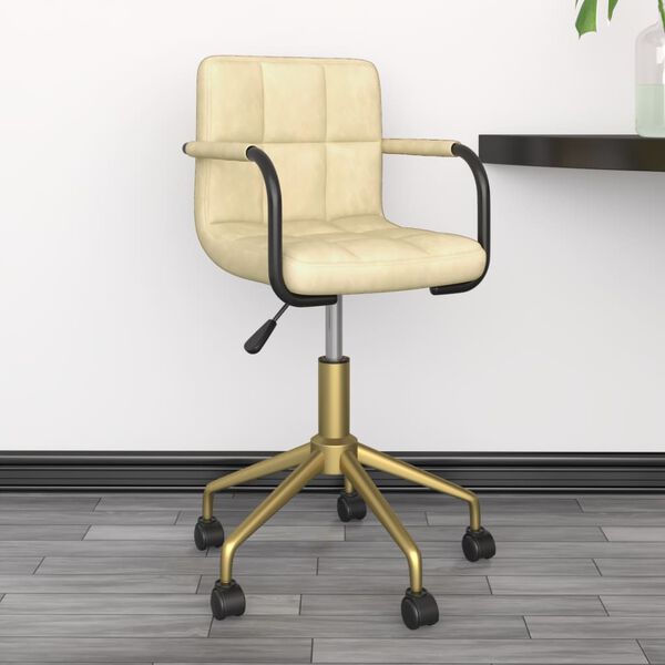 vidaXL kr&eacute;msz&iacute;nű b&aacute;rsony forg&oacute; &eacute;tkezősz&eacute;k