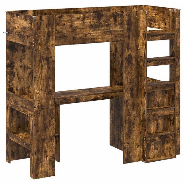 vidaXL Emeletes &aacute;gykeret &iacute;r&oacute;asztallal F&uuml;st&ouml;lt t&ouml;lgy 75 x 190 cm