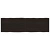 vidaXL sötétbarna kezelt tömör asztallap 200x60x(2-4) cm