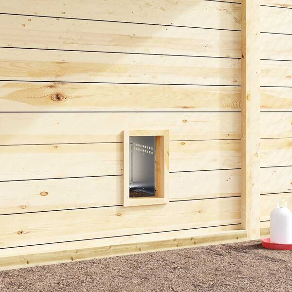 vidaXL 1 rekeszes, falra szerelhető, horganyzott acél csirkefészkelődoboz