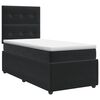 vidaXL Boxspring &aacute;gy matraccal fejt&aacute;ml&aacute;val Fekete 80 x 200 cm B&aacute;rsony