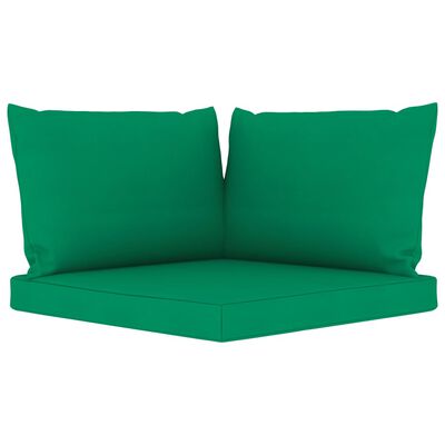 vidaXL 8 részes kerti ülőgarnitúra zöld párnákkal