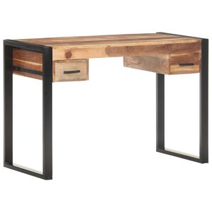vidaXL t&ouml;m&ouml;r fa &iacute;r&oacute;asztal 110 x 50 x 76 cm