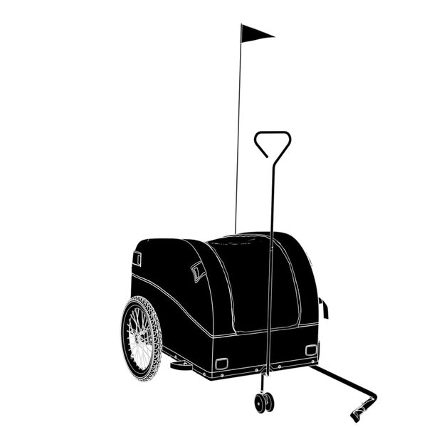 vidaXL fekete-z&ouml;ld vas ker&eacute;kp&aacute;r-ut&aacute;nfut&oacute; 45 kg