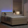 vidaXL LED Box Spring &Aacute;gy Vil&aacute;gossz&uuml;rke &eacute;s feh&eacute;r 120 x 190 cm