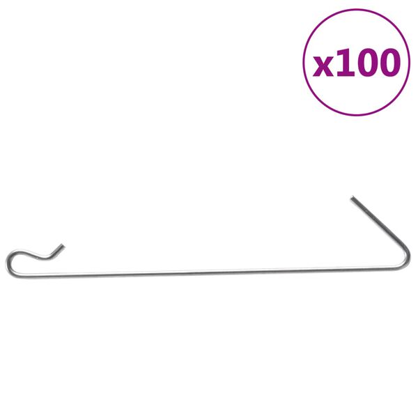 vidaXL ac&eacute;l gabion horog 100 db