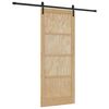 vidaXL Cs&uacute;sz&oacute; ajt&oacute; Term&eacute;szetes 86 x 211 cm T&ouml;m&ouml;r Fenyőfa