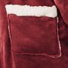 vidaXL Takar&oacute; pul&oacute;ver Bordeaux piros xl Mikrosz&aacute;las &eacute;s Flanel