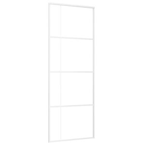 vidaXL feh&eacute;r matt ESG &uuml;veg &eacute;s alum&iacute;nium tol&oacute;ajt&oacute; 76x205 cm