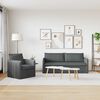 vidaXL Kanap&eacute; Szett 2 pcs S&ouml;t&eacute;tsz&uuml;rke 196 x 82 x 85 cm Sz&ouml;vet
