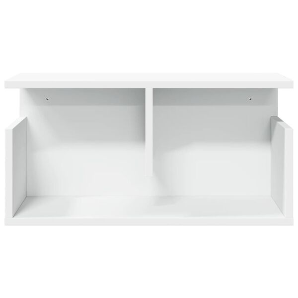 vidaXL feh&eacute;r szerelt fa faliszekr&eacute;ny 60 x 20 x 30 cm