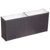 vidaXL fekete polyrattan kerti magas&aacute;gy&aacute;s 2 kasp&oacute;val 90 x 20 x 40 cm
