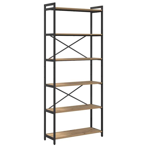 vidaXL K&ouml;nyvespolc Artisan t&ouml;lgy 40 x 30 x 85 cm Faanyag