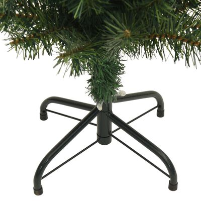 vidaXL zöld PVC vékony műkarácsonyfa állvánnyal 120 cm