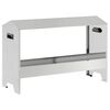 vidaXL Csirke Etető T&aacute;l Ez&uuml;st 81 x 32 x 53,5 cm Horganyzott ac&eacute;l