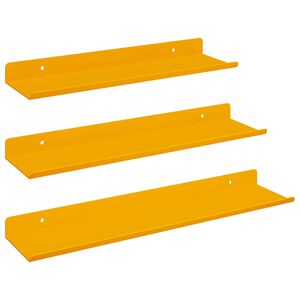 vidaXL Lebegő polc 3 pcs Must&aacute;r s&aacute;rga 40 x 9 x 2,5 cm Ac&eacute;l
