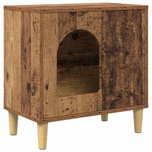 vidaXL Macska H&aacute;z &Ouml;reg fa 51 x 30 x 52 cm Szerelt Fa