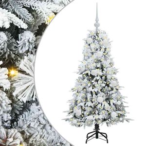 vidaXL Műanyag Hajtogat&oacute;s Kar&aacute;csonyfa Feh&eacute;r 120 cm PE &eacute;s PVC