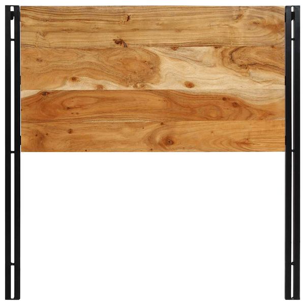 vidaXL tömör fa akác és vas fejtámla 100 cm