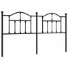 vidaXL fekete f&eacute;m csere fejt&aacute;mla 160 cm