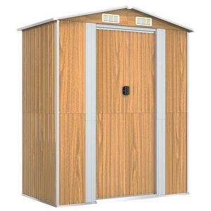 vidaXL vil&aacute;gosbarna horganyzott ac&eacute;l kerti f&eacute;szer 192x108x223 cm