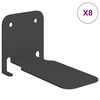 vidaXL L&aacute;thatatlan lebegő polc 8 db Fekete 6 x 11 x 6,5 cm