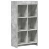 vidaXL K&ouml;nyvszekr&eacute;ny Beton Sz&uuml;rke 59 x 30 x 111 cm Szerelt Fa