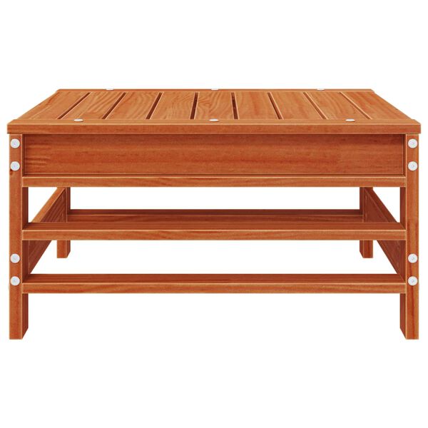 vidaXL Kerti l&aacute;btart&oacute; T&ouml;m&ouml;r fenyő Viaszbarna 57,5 x 57,5 x 30 cm