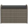 vidaXL sz&uuml;rke polyrattan t&aacute;rol&oacute;pad p&aacute;rn&aacute;val 80 x 51 x 52 cm