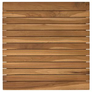 vidaXL Asztallap 50 x 50 x 3,5 cm N&eacute;gyzet T&ouml;m&ouml;r Teakfa Term&eacute;szetes