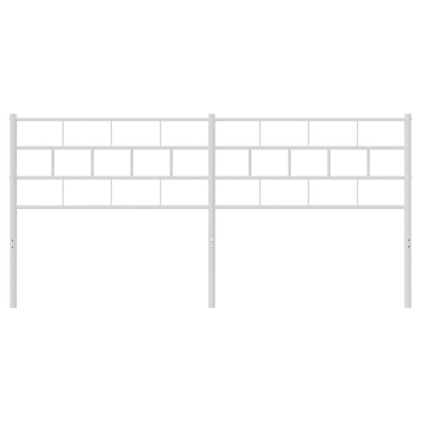 vidaXL fehér fém fejtámla 200 cm