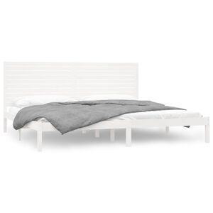 vidaXL feh&eacute;r t&ouml;m&ouml;r fa &aacute;gykeret 200 x 200 cm