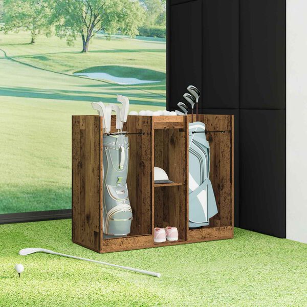 vidaXL Golf Szekr&eacute;ny Egysz&iacute;nű &Ouml;reg fa 102 x 45 x 85,5 cm