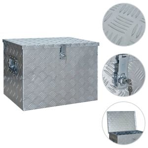 vidaXL ez&uuml;stsz&iacute;nű alum&iacute;niumdoboz 610 x 430 x 455 mm