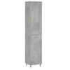 vidaXL betonsz&uuml;rke szerelt fa magasszekr&eacute;ny 34,5x34x180 cm