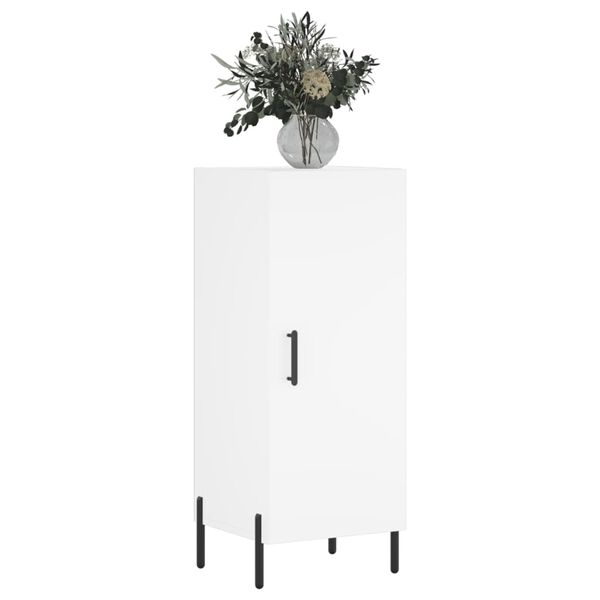 vidaXL feh&eacute;r szerelt fa t&aacute;lal&oacute;asztal 34,5 x 34 x 90 cm