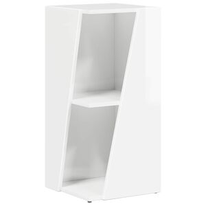 vidaXL Oldals&oacute; polc 33 x 32 x 70,5 cm Szerelt Fa Magas F&eacute;nyű Feh&eacute;r