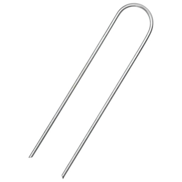 vidaXL 25 db U-alakú horganyzott acél talajcövek 15 x 3,5 cm