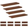 vidaXL L&eacute;pcsőfok 12 db 100 x 25 x 2 cm S&ouml;t&eacute;t Barna T&ouml;m&ouml;r T&ouml;lgyfa