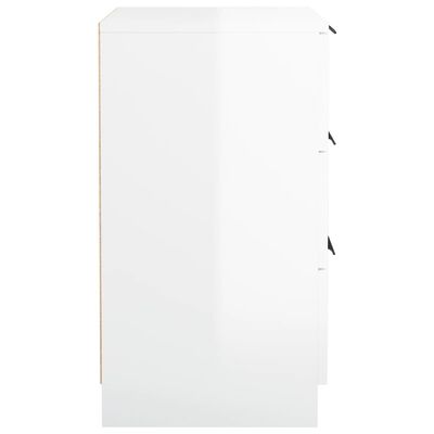 vidaXL magasfényű fehér éjjeliszekrény 40 x 36 x 65 cm