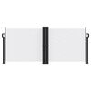 vidaXL fehér behúzható oldalsó napellenző 100 x 600 cm