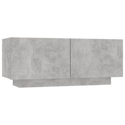 vidaXL betonszürke forgácslap TV-szekrény 100 x 35 x 40 cm