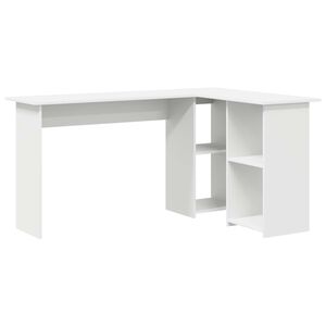 vidaXL Asztal Feh&eacute;r 142 x 102 x 73 cm Szerelt Fa