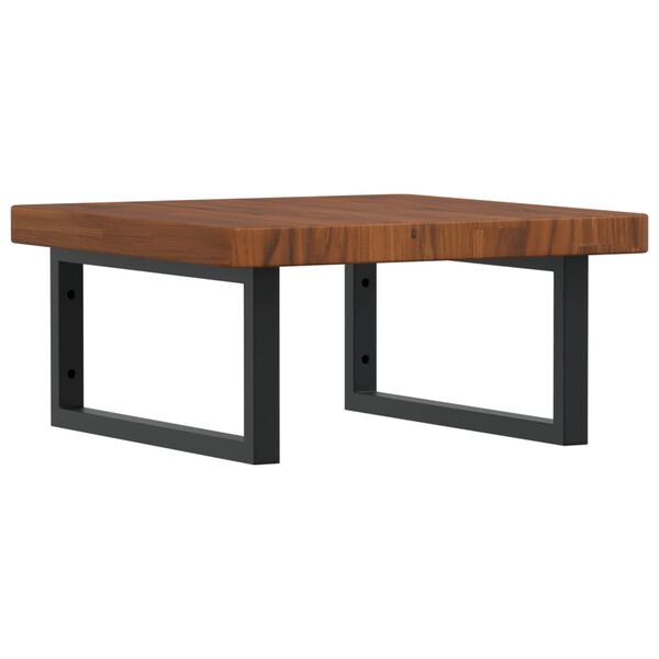 vidaXL ac&eacute;l &eacute;s t&ouml;m&ouml;r t&ouml;lgyfa falra szerelhető mosd&oacute;polc