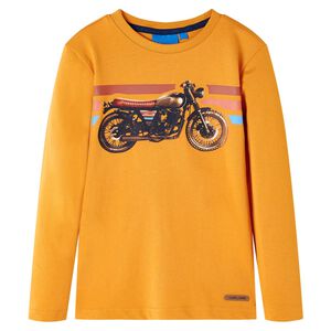 vidaXL Okker hossz&uacute; ujj&uacute; gyerekp&oacute;l&oacute; 92