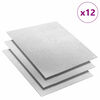 vidaXL T&uuml;k&ouml;r Mozaik Csempe Geometrikus 12 pcs Ez&uuml;st 30 x 30 cm &Uuml;veg
