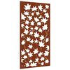 vidaXL juharlev&eacute;l mint&aacute;s corten ac&eacute;l kerti fald&iacute;sz 105 x 55 cm