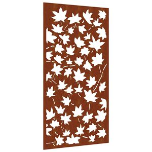 vidaXL juharlev&eacute;l mint&aacute;s corten ac&eacute;l kerti fald&iacute;sz 105 x 55 cm