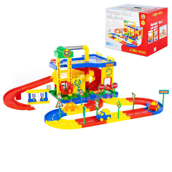 Polesie Wader 8 r&eacute;szes 3 szintes PP gar&aacute;zsparkol&oacute;szett 100x90x38 cm